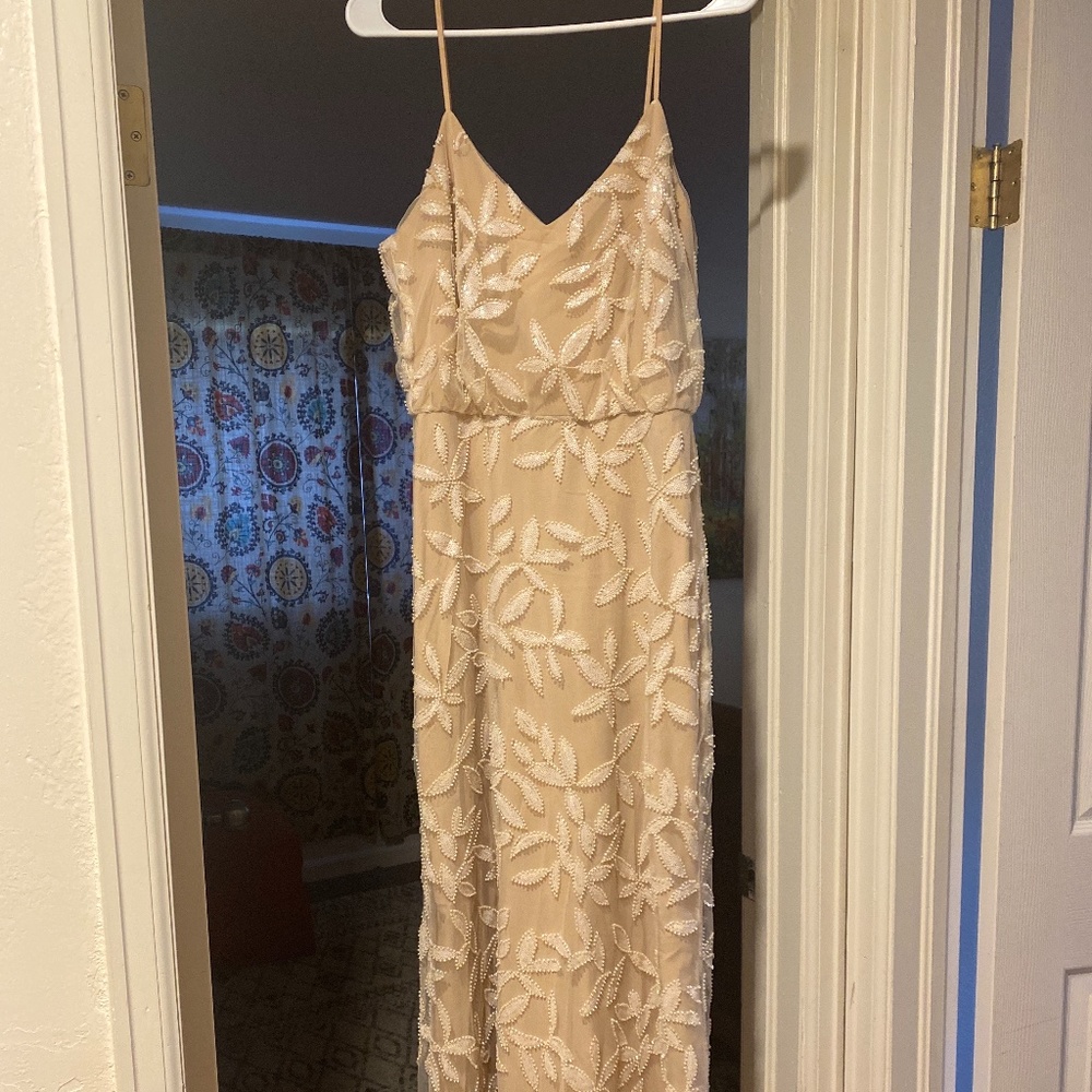 Champagne beaded dress
